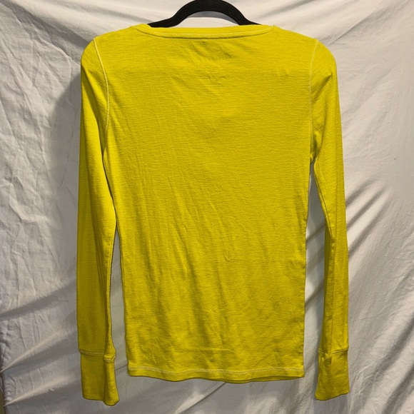 Aeropostale Bright Yellow Long Sleeve Tee - Picture 3 of 3